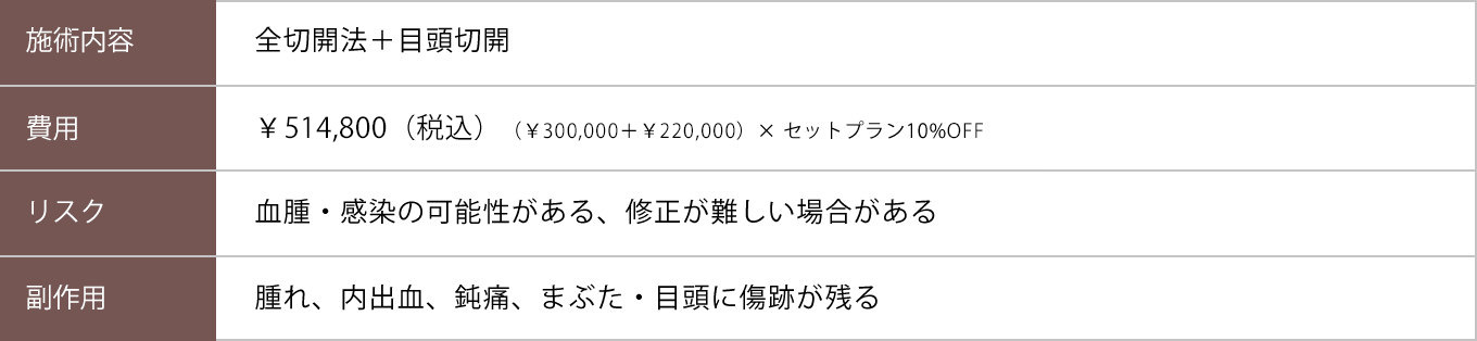 切開法の修正症例説明1