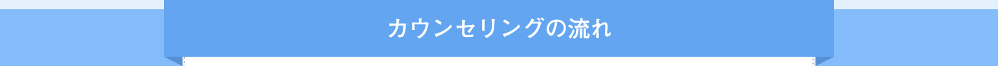 カウンセリングの流れ