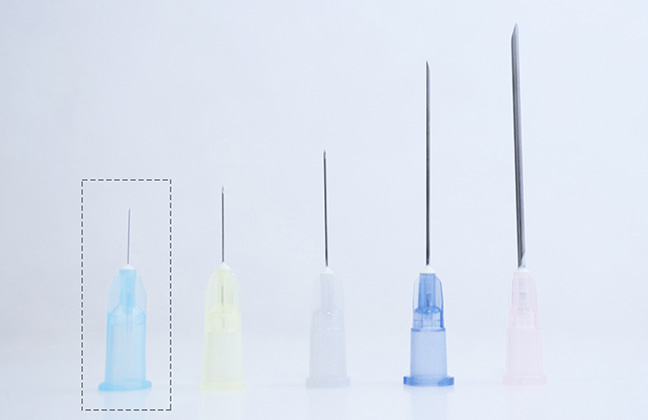 極細の注射針