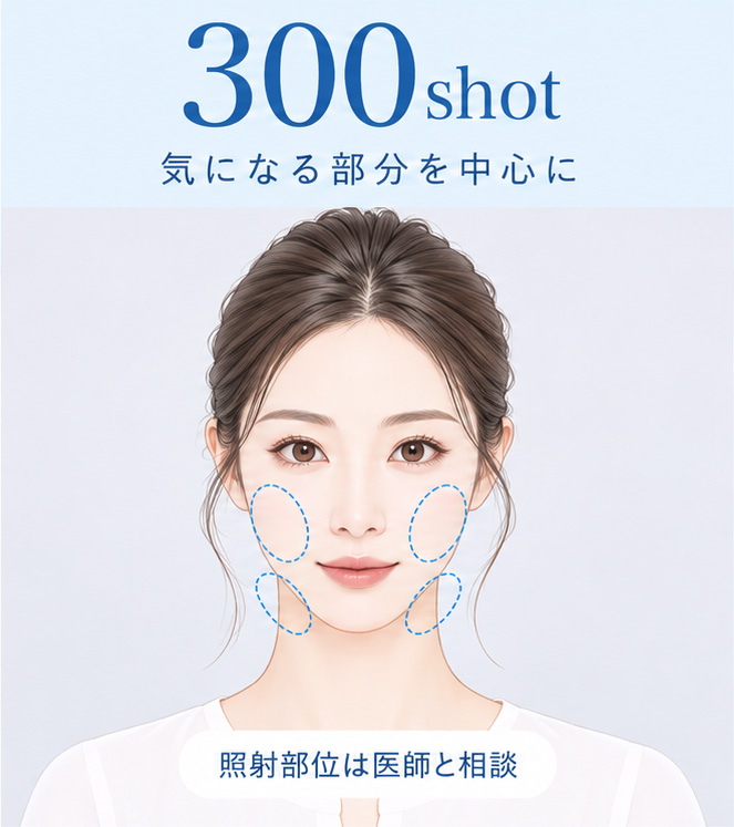 300shot（お顔の気になる部分に）