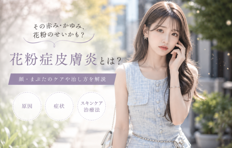 <strong>花粉症皮膚炎とは？顔・まぶたのケアや治し方を解説</strong>