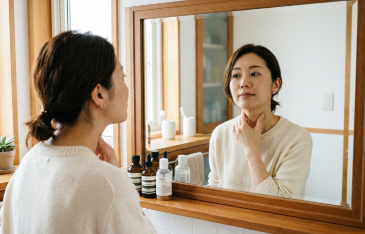 <strong>首の縦ジワがひどい原因とは？改善・治療法を解説</strong>