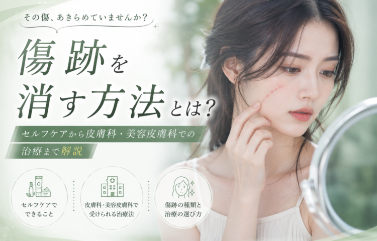 <strong>傷跡を消す方法とは？セルフケアから皮膚科・美容皮膚科での治療まで解説</strong>