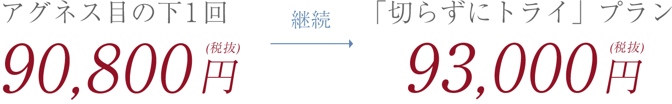 アグネスの治療を一度受けてからプラン契約が可能